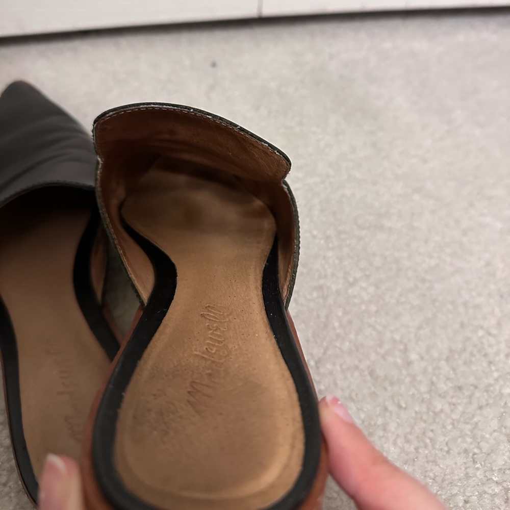 Madewell Black Gemma Pointed-Toe Slip-On Mules - Picture 3 of 7